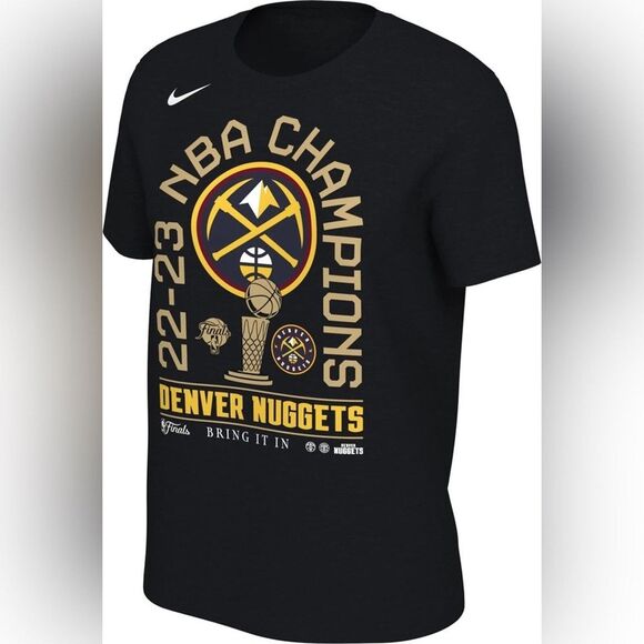 Nike Tops - Nike - Women's Denver Nuggets 2023 NBA Finals Champions T-Shirt -Size XL - Black